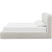 Modus Furniture Elora Upholstered Platform Bed in Whitewashed Chenille  PRZPM  Image 2