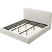 Modus Furniture Elora Upholstered Platform Bed in Whitewashed Chenille  PRZPM  Image 4