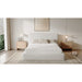Modus Furniture Elora Upholstered Platform Bed in Whitewashed Chenille  PRZPM  Image 6