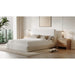 Modus Furniture Elora Upholstered Platform Bed in Whitewashed Chenille  PRZPM  Image 7