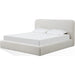 Modus Furniture Elora Upholstered Platform Bed in Whitewashed Chenille  PRZPM  Main Image