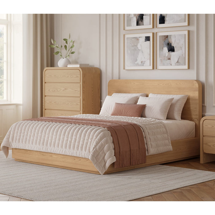 Modus Furniture Elora Wood Bed Timber  PRZYK  Image 1