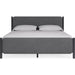 Modus Furniture Elora Wood and Velvet Upholstered Bed in Jet and Charcoal  PRKSA  Image 3