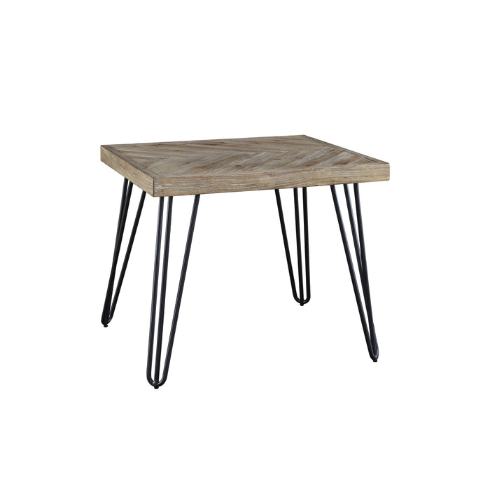 Modus Everson Solid Fir End Table in Sand DollarImage 4