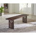 Modus Fevano Solid Wood Dining Bench in Smoked BrownMain Image