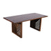 Modus Fevano Solid Wood Rectangular Dining Table in Smoked BrownImage 4