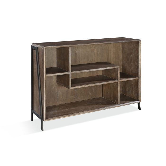 Modus Finch Wood and Metal Accent Bookcase in Buckwheat and Antique BronzeImage 4