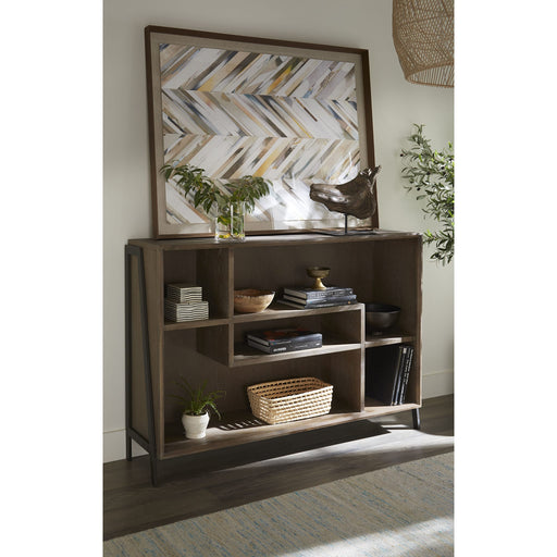 Modus Finch Wood and Metal Accent Bookcase in Buckwheat and Antique BronzeMain Image