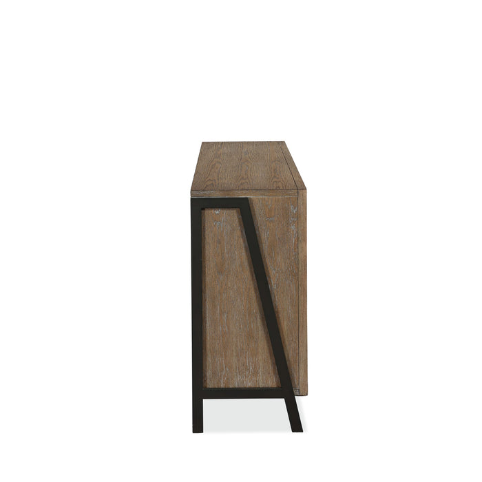 Modus Finch Wood and Metal Credenza in Buckwheat and Antique BronzeImage 4