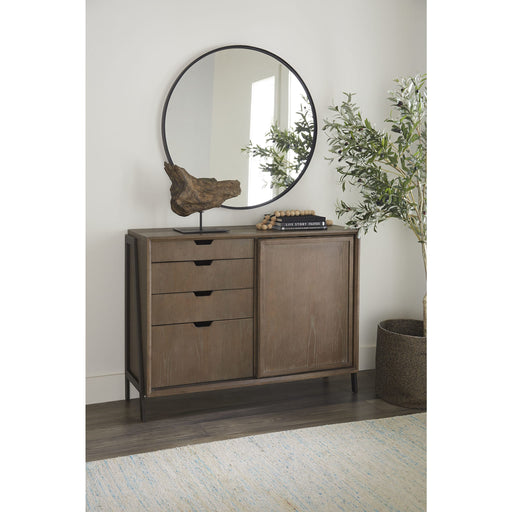 Modus Finch Wood and Metal Credenza in Buckwheat and Antique BronzeMain Image