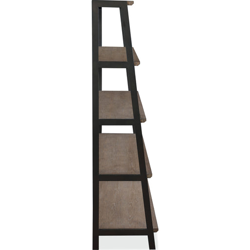 Modus Furniture Finch Wood and Metal Etagere Bookcase in Buckwheat and Antique Bronze 655450363061 KGJD19E Image 3
