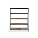 Modus Finch Wood and Metal Etagere Bookcase in Buckwheat and Antique BronzeImage 4
