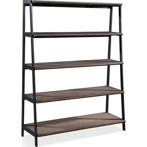 Modus Furniture Finch Wood and Metal Etagere Bookcase in Buckwheat and Antique Bronze 655450363061 KGJD19E Image 5