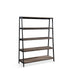 Modus Finch Wood and Metal Etagere Bookcase in Buckwheat and Antique BronzeImage 5