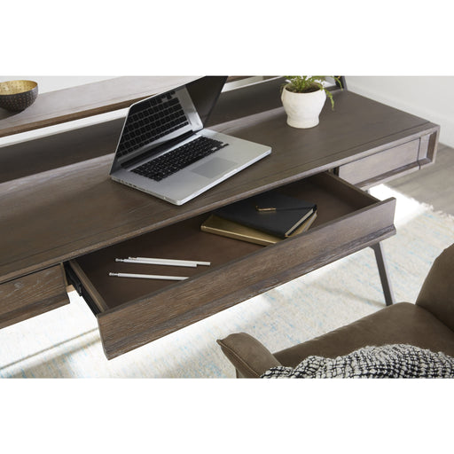 Modus Finch Wood and Metal Secretary Desk in Buckwheat and Antique BronzeImage 1