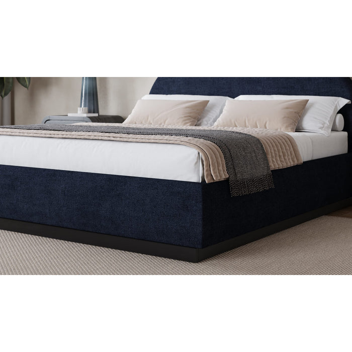 Modus Furniture Flex Upholstered Bed in Blue Jeans Chenille (2026)  SRXMJ  Image 2
