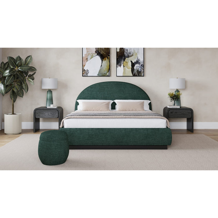 Modus Furniture Flex Upholstered Bed in Emerald Chenille  SRWKH  Image 1