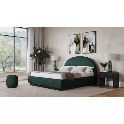 Modus Furniture Flex Upholstered Bed in Emerald Chenille  SRWKH  Main Image