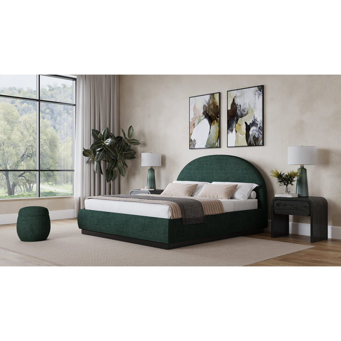 Modus Furniture Flex Upholstered Bed in Emerald Chenille  SRWKH  Main Image