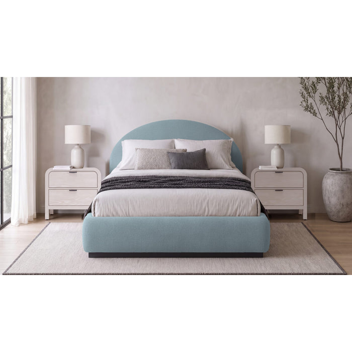 Modus Furniture Flex Upholstered Bed in Harbor Mist Chenille  SR8XH  Main Image