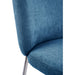 Modus Furniture Fomo Chenille upholstered Stainless Steel Base Dining Chair in Azure 655450468018 SWWU64B Image 5