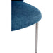 Modus Furniture Fomo Chenille upholstered Stainless Steel Base Dining Chair in Azure 655450468018 SWWU64B Image 6