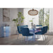 Modus Furniture Fomo Chenille upholstered Stainless Steel Base Dining Chair in Azure 655450468018 SWWU64B Image 8
