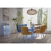 Modus Furniture Fomo Chenille upholstered Stainless Steel Base Dining Chair in Pineapple 655450468001 SWWU64 Image 7