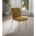 Modus Furniture Fomo Chenille upholstered Stainless Steel Base Dining Chair in Pineapple 655450468001 SWWU64 Main Image