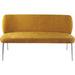 Modus Furniture Fomo Chenille upholstered Stainless Steel Base Settee in Pineapple 655450468025 SWWU65 Image 1