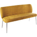 Modus Furniture Fomo Chenille upholstered Stainless Steel Base Settee in Pineapple 655450468025 SWWU65 Image 2