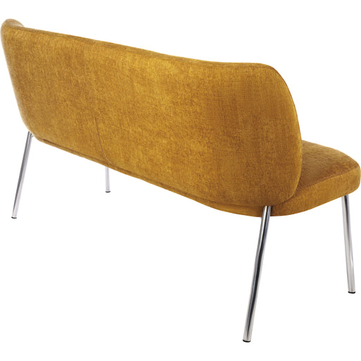 Modus Furniture Fomo Chenille upholstered Stainless Steel Base Settee in Pineapple 655450468025 SWWU65 Image 3