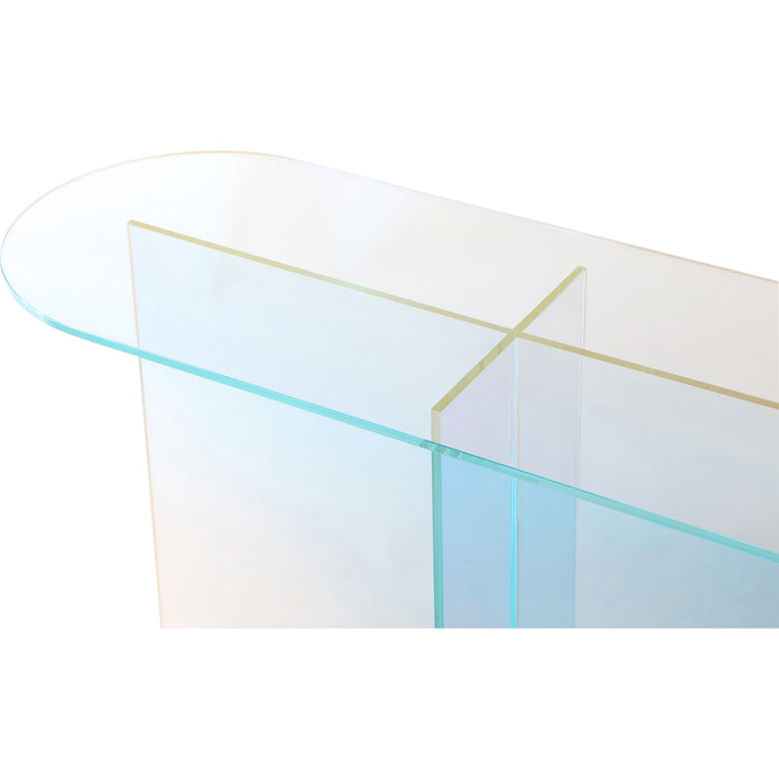 Modus Furniture Fomo Console Table in Iridescent Glass 655450465093 SSWN23 Image 2
