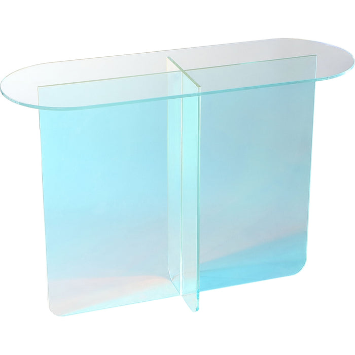 Modus Furniture Fomo Console Table in Iridescent Glass 655450465093 SSWN23 Image 3