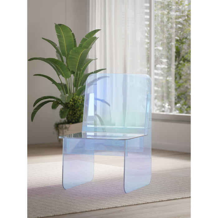 Modus Furniture Fomo Iridescent Acrylic Accent Chair 655450466748 SWWT63 Main Image