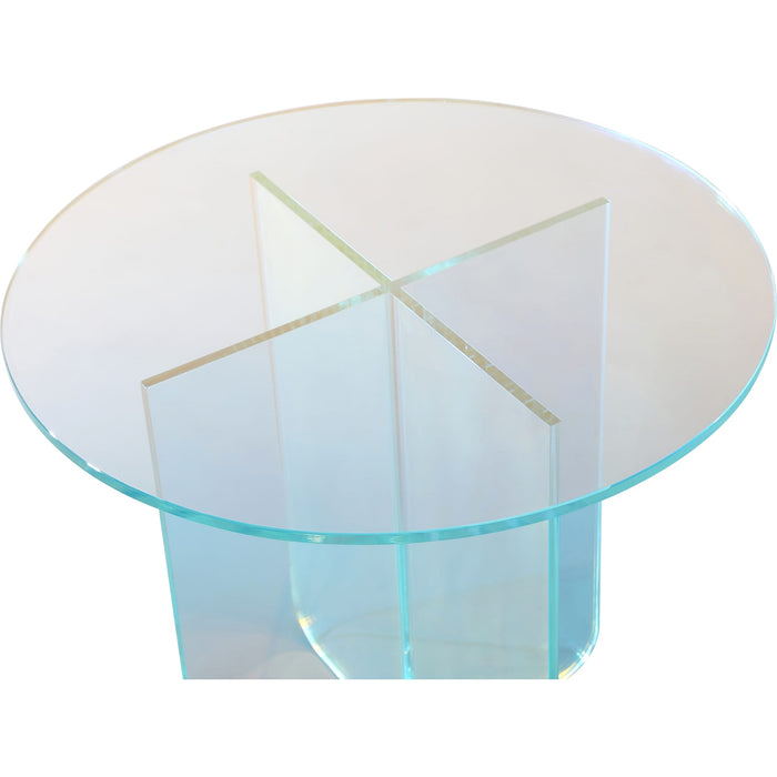 Modus Furniture Fomo Large End Table in Iridescent Glass 655450465192 SSWN22L Image 2
