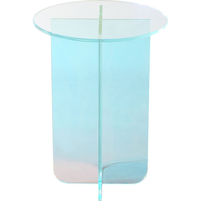 Modus Furniture Fomo Small End Table in Iridescent Glass 655450465208 SSWN22S Main Image