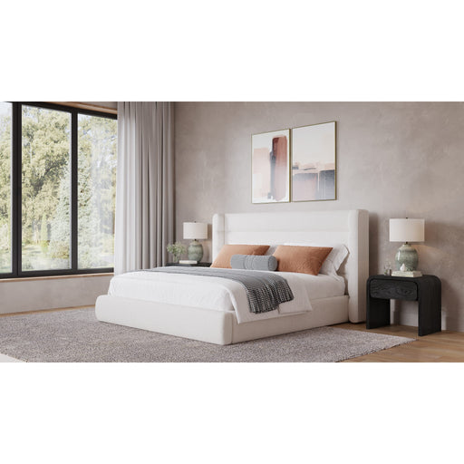 Modus Furniture Frank Upholstered Wingback Platform Bed in Cottage Cheese Boucle (2026)  PCMZN  Main Image