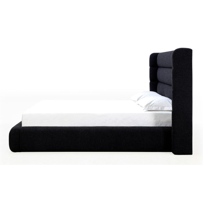 Modus Frank Upholstered Wingback Platform Bed in Ember Boucle Image 5