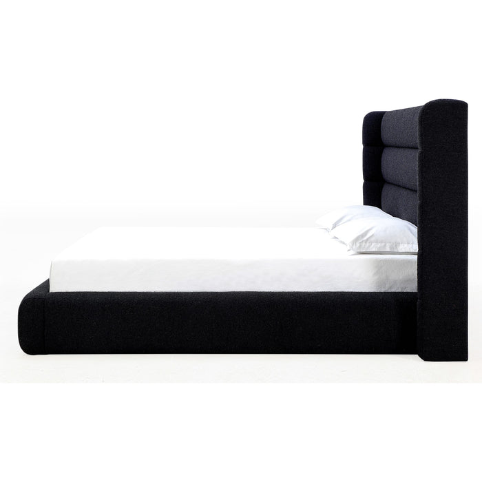 Modus Furniture Frank Upholstered Wingback Platform Bed in Ember Boucle (2026)  PCRWN  Image 2