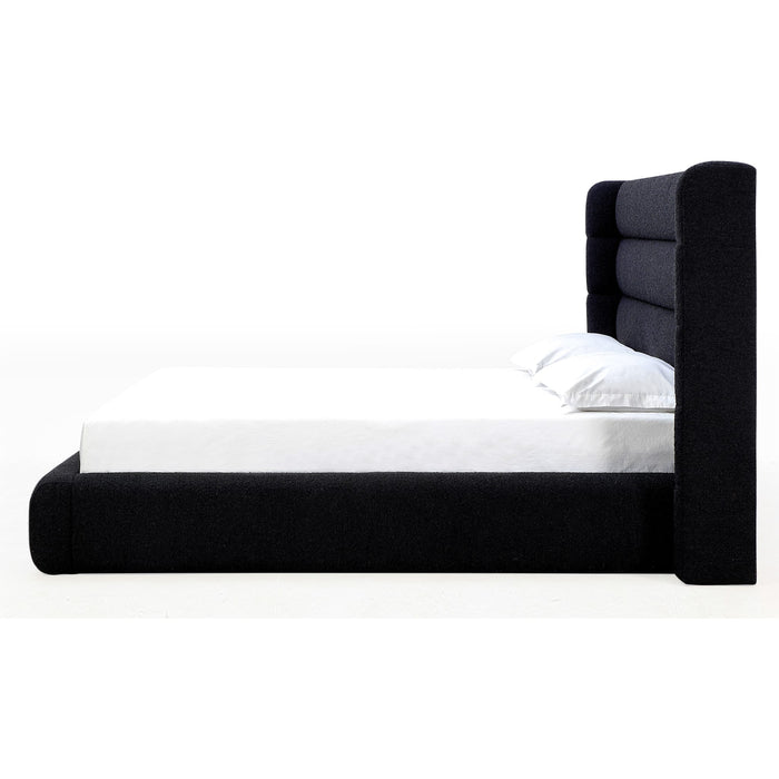 Modus Furniture Frank Upholstered Wingback Platform Bed in Ember Boucle  PCRWH  Image 5