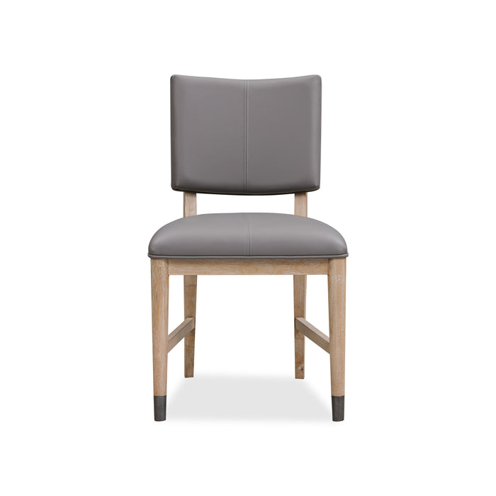 Modus Franklin Dining Chair in Au Natural and Gray LeatherImage 2