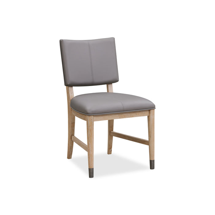 Modus Franklin Dining Chair in Au Natural and Gray LeatherImage 3