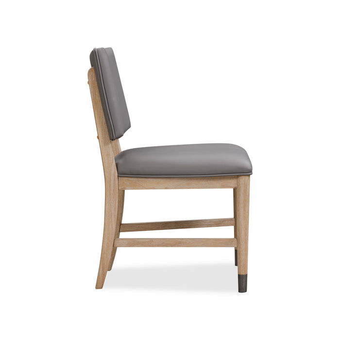 Modus Franklin Dining Chair in Au Natural and Gray LeatherImage 4