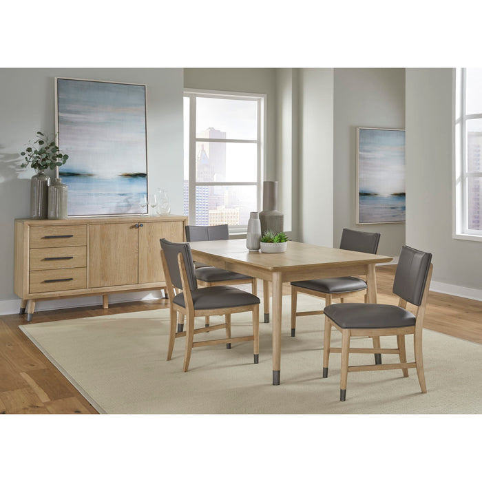 Modus Franklin Extendable White Oak Dining Table in Au Natural Image 3