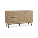 Modus Franklin Three Drawer Two Door White Oak Sideboard in Au Natural Image 4