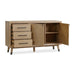 Modus Franklin Three Drawer Two Door White Oak Sideboard in Au Natural Image 5