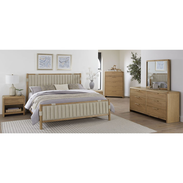 Modus Furniture Furano Five Drawer Ash Wood Chest in Ginger 655450441127 QDTW84 Image 4