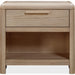 Modus Furniture Furano One Drawer One Shelf Ash Wood Nightstand in Ginger 655450441073 QDTW81 Image 1