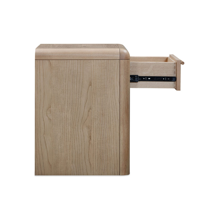 Modus Furano One Drawer One Shelf Ash Wood Nightstand in GingerImage 3